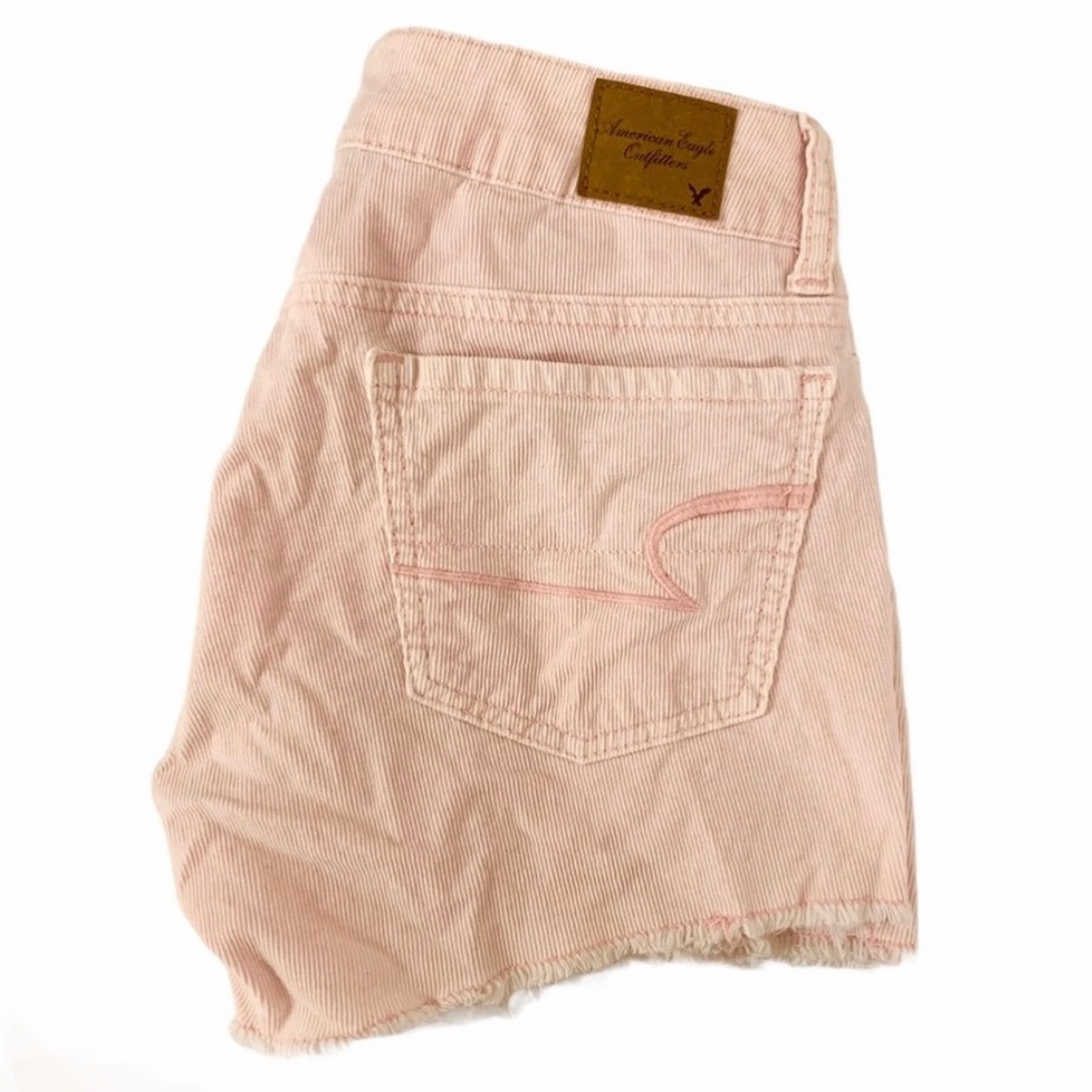 AMERICAN EAGLE Fine Corduroy Shorts Light Pink
